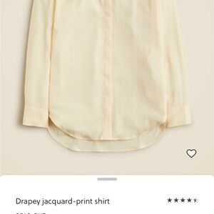 J. Crew Light Cream Button-Up Blouse
